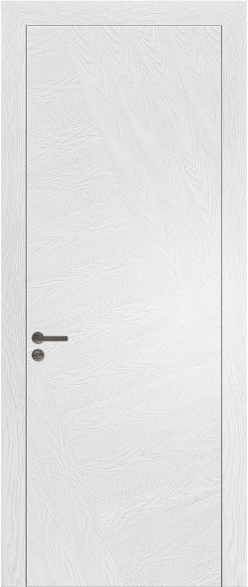 Межкомнатная дверь из шпона PLAIN D Плаза (Ясень белый)